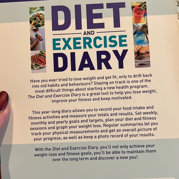 New Spiral Bound Diet and Exercise Diary - Tracker. - Picture 2 of 8